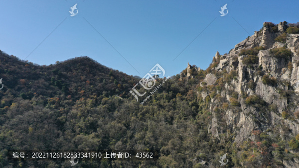 航拍秦嶺翠華山終南山