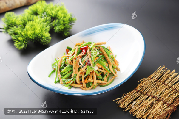 豆筍炒菠梗