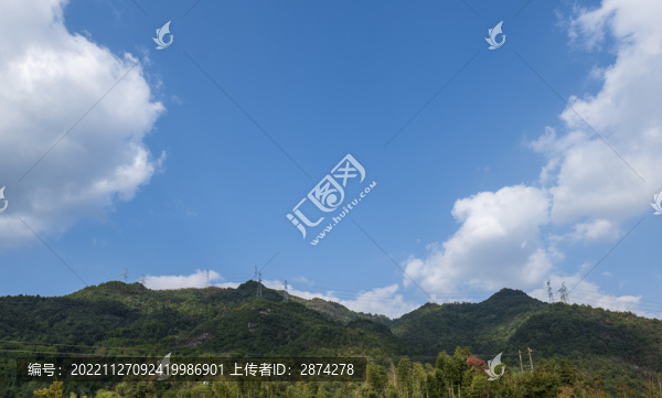 藍天白云