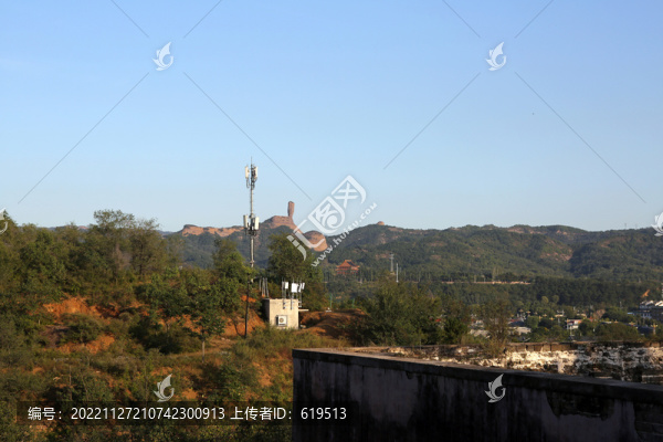 承德須彌福壽之廟遠(yuǎn)眺棒槌山