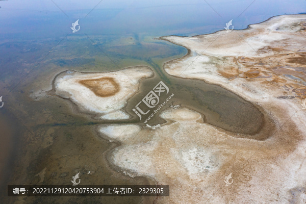 山西運(yùn)城冬日鹽湖美景