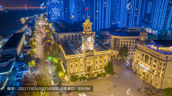 武漢江漢關(guān)夜景