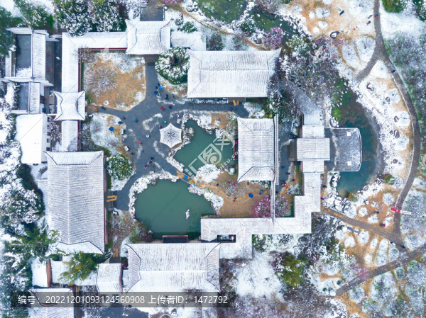 武漢東湖磨山風(fēng)景區(qū)冬季雪景