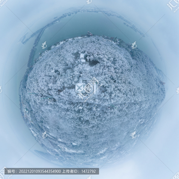 武漢東湖磨山風(fēng)景區(qū)冬季雪景