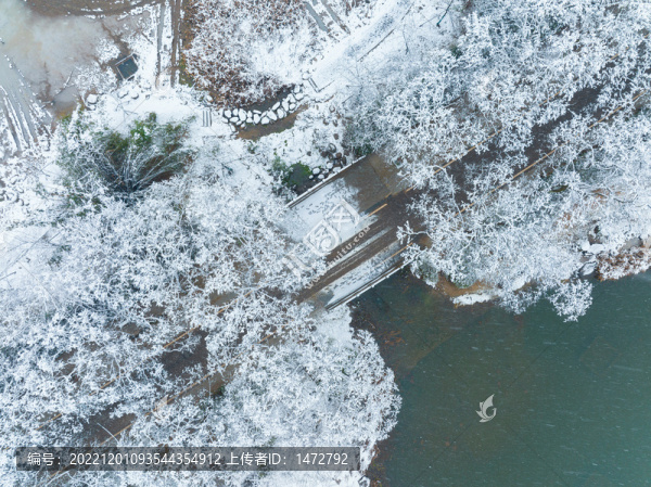 武漢東湖磨山風景區(qū)冬季雪景