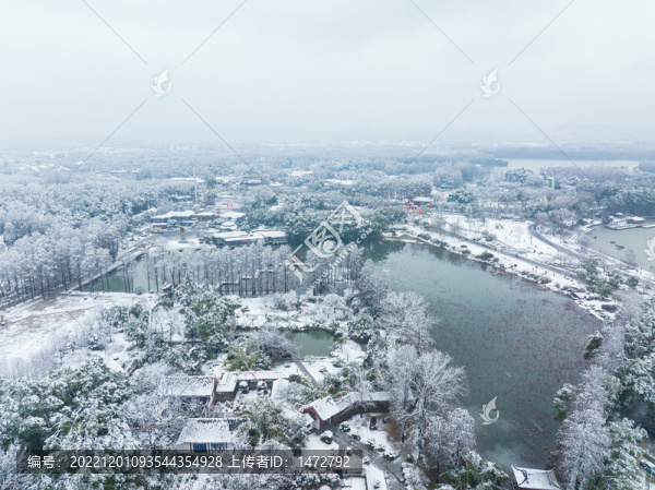 武漢東湖磨山風(fēng)景區(qū)冬季雪景