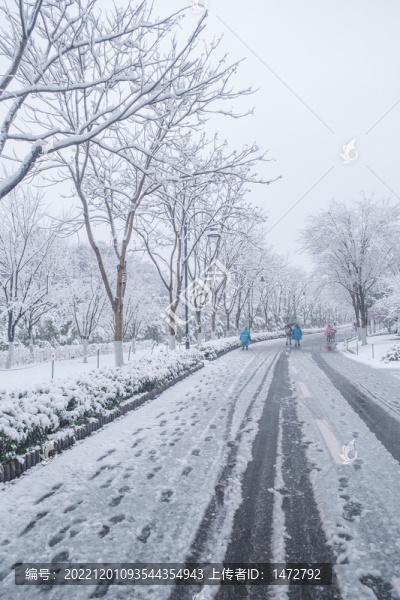 武漢東湖磨山風(fēng)景區(qū)冬季雪景