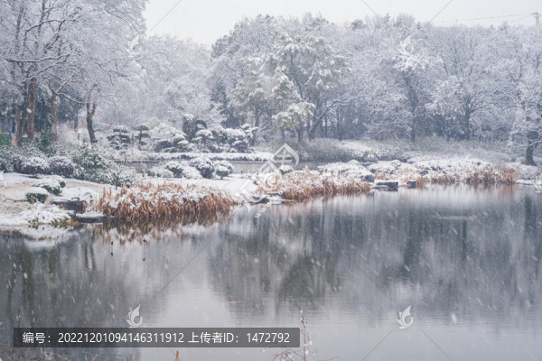 武漢東湖磨山風(fēng)景區(qū)冬季雪景