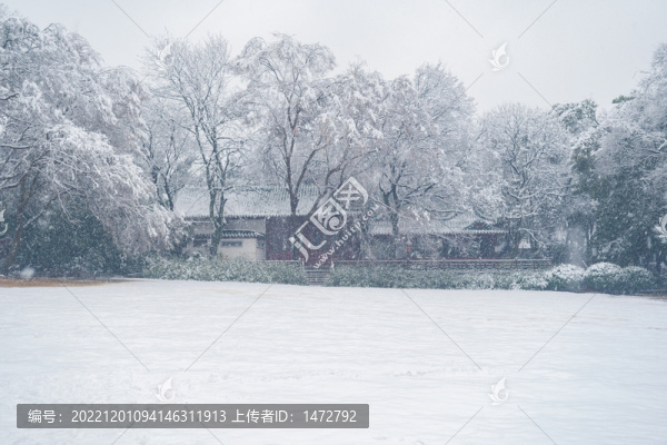 武漢東湖磨山風(fēng)景區(qū)冬季雪景