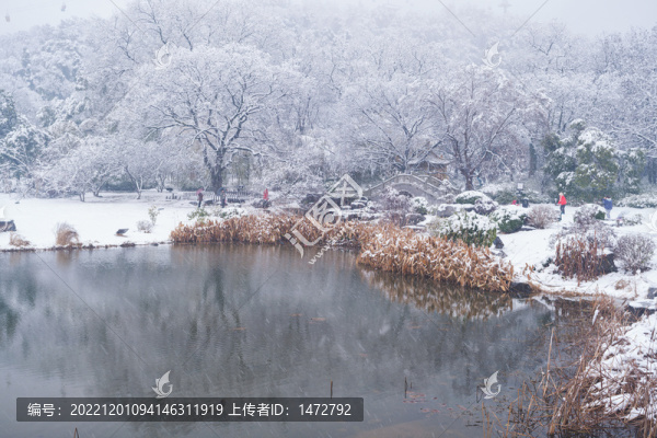 武漢東湖磨山風(fēng)景區(qū)冬季雪景