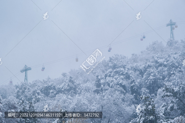 武漢東湖磨山風(fēng)景區(qū)冬季雪景