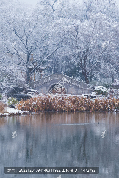 武漢東湖磨山風(fēng)景區(qū)冬季雪景