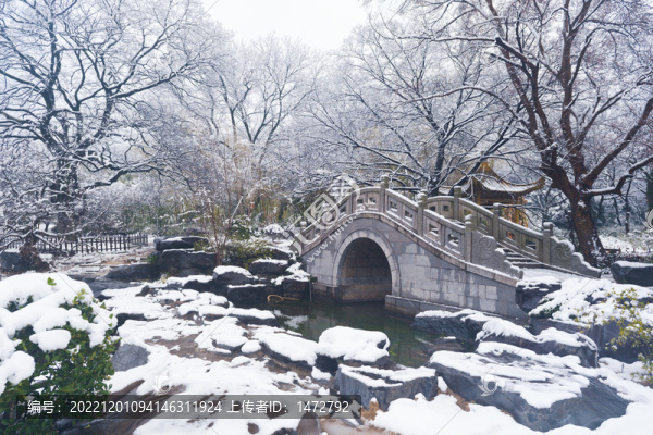 武漢東湖磨山風(fēng)景區(qū)冬季雪景
