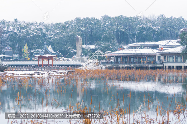 武漢東湖磨山風(fēng)景區(qū)冬季雪景