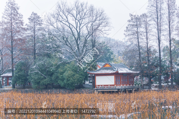 武漢東湖磨山風(fēng)景區(qū)冬季雪景