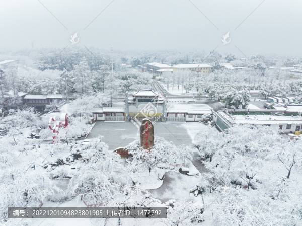 武漢東湖磨山風(fēng)景區(qū)冬季雪景