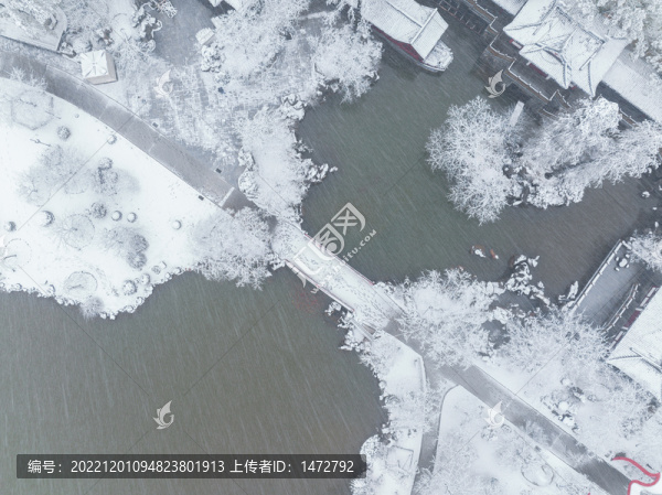 武漢東湖磨山風(fēng)景區(qū)冬季雪景