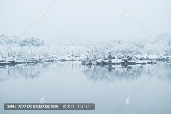 武漢東湖磨山風(fēng)景區(qū)冬季雪景