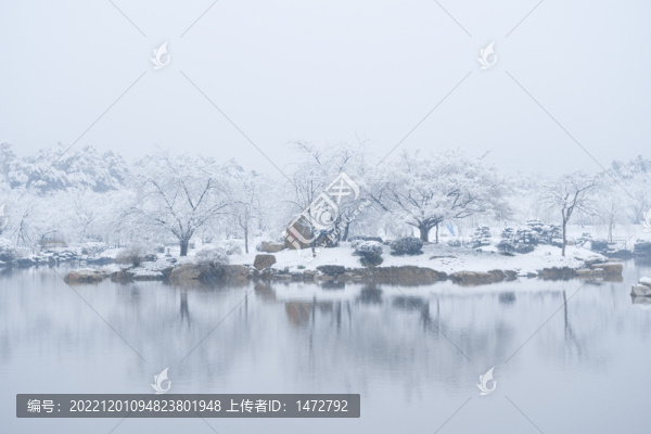 武漢東湖磨山風景區(qū)冬季雪景