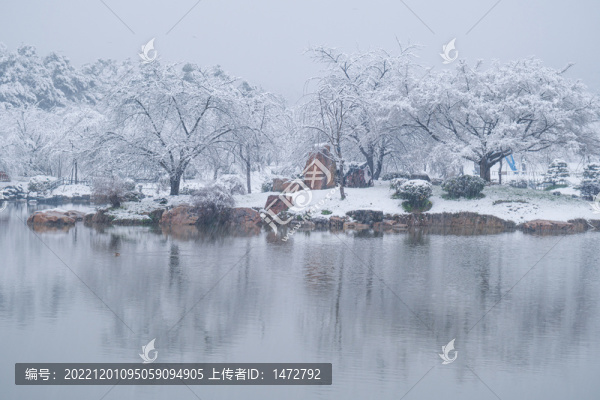 武漢東湖磨山風(fēng)景區(qū)冬季雪景