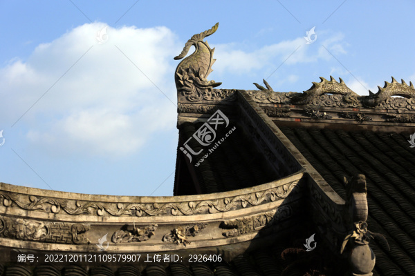 古建筑屋檐一角