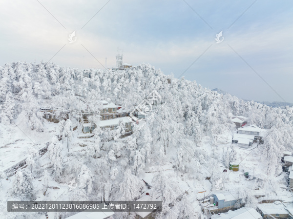 江西廬山風(fēng)景區(qū)雪景風(fēng)光