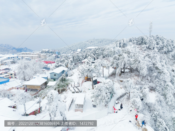 江西廬山風(fēng)景區(qū)雪景風(fēng)光