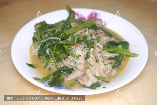 豌豆尖炒金針菇