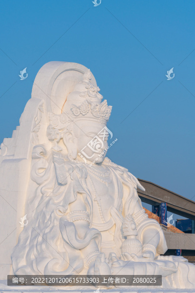 黑龍江哈爾濱冰雪大世界風光