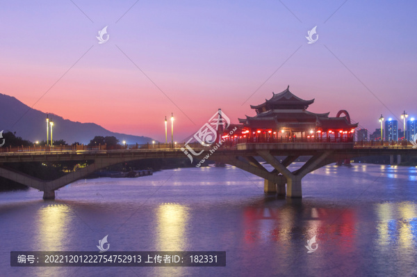 漳州南山橋秋暮風景