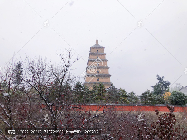 冬天的大雁塔