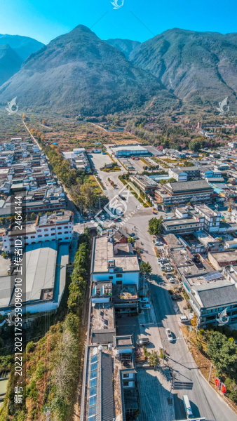 豎屏大理蝴蝶泉景區(qū)航拍