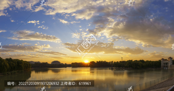 青州南陽(yáng)湖晚霞風(fēng)光
