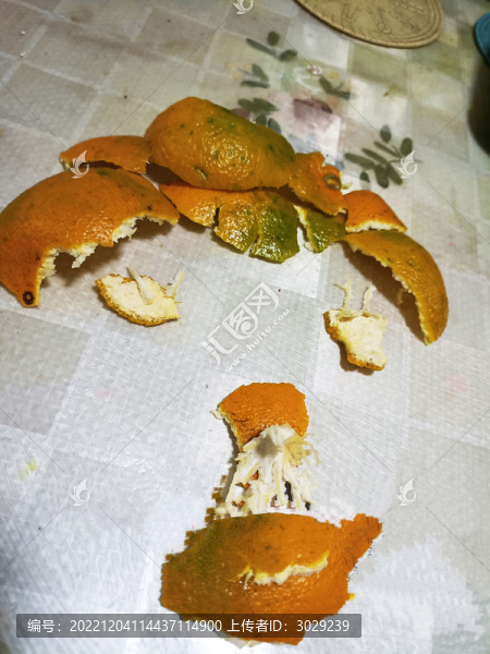 人臉的橘子皮