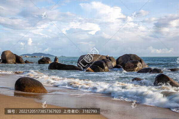 海南三亞天涯海角景區(qū)自然風光