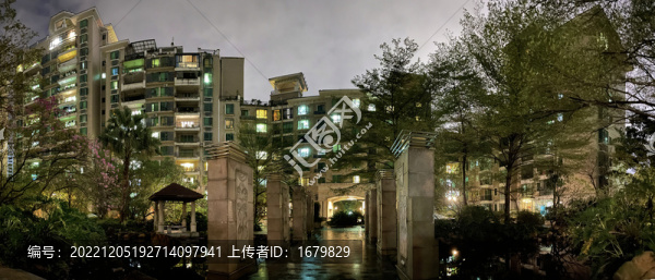 花園住宅小區(qū)景觀造型夜景