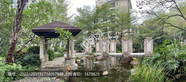 高檔豪華社區(qū)休閑涼亭建設(shè)
