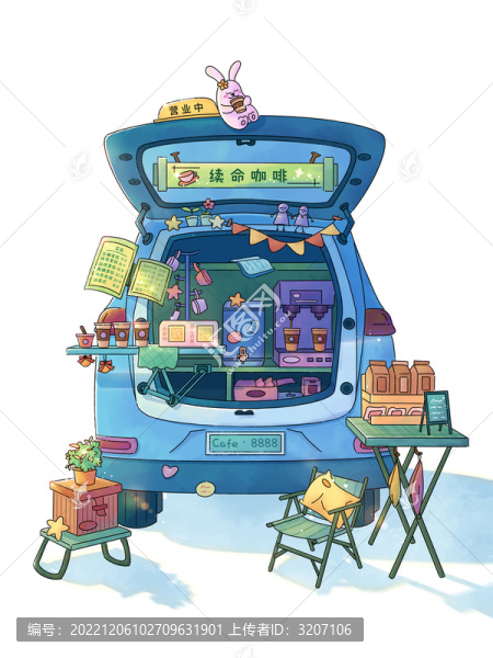 車尾箱移動咖啡屋市集清新店鋪