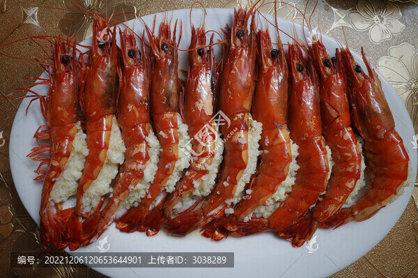 蒜蓉蒸九節(jié)蝦