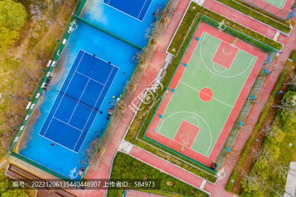 航拍鄭州足球公園籃球場網(wǎng)球場