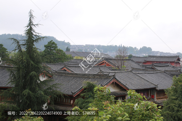 麗江古城屋頂