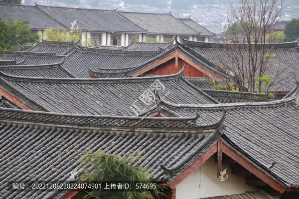 麗江古城屋頂