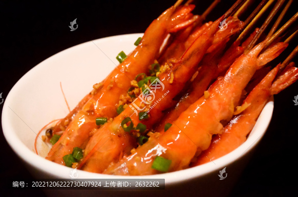 芥味串燒蝦