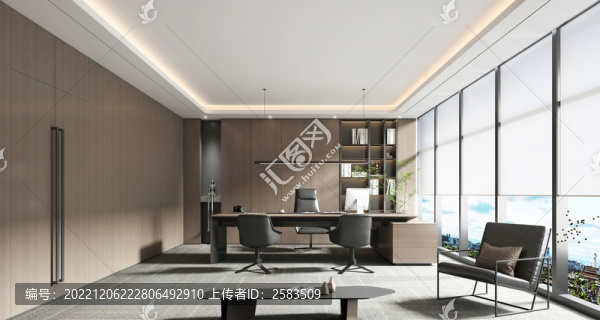 經(jīng)理辦公室效果圖