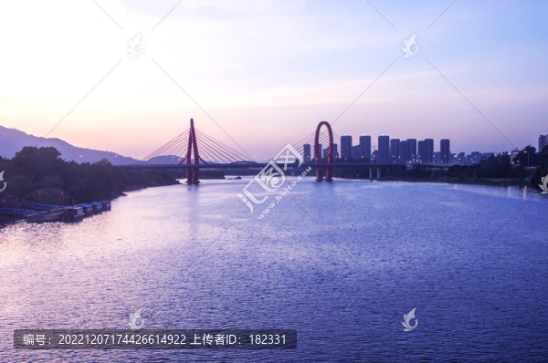 漳州九龍江暮色風光