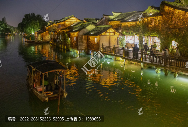烏鎮(zhèn)古鎮(zhèn)夜景
