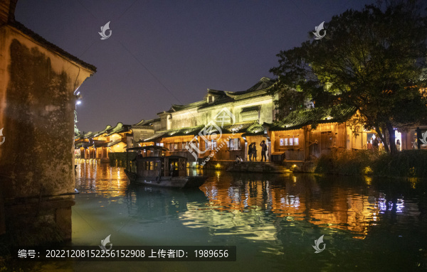 水鄉(xiāng)烏鎮(zhèn)夜景
