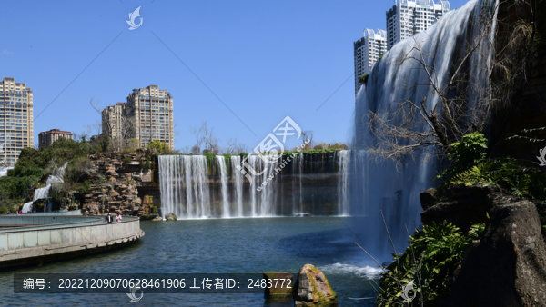 昆明瀑布公園溪水