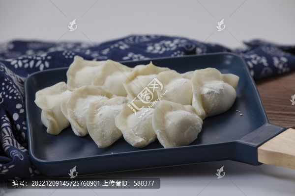 手工水餃餃子特寫(xiě)
