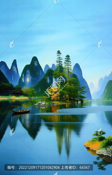 山水風景畫